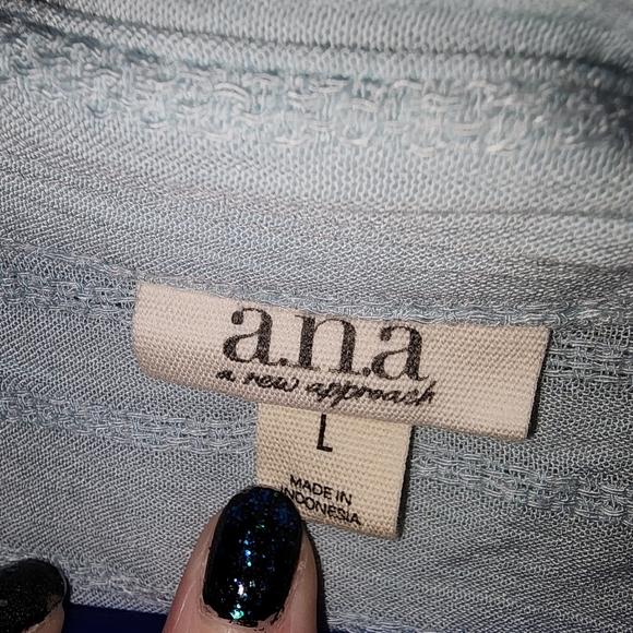 Baby Blue Button Up - Picture 2 of 3